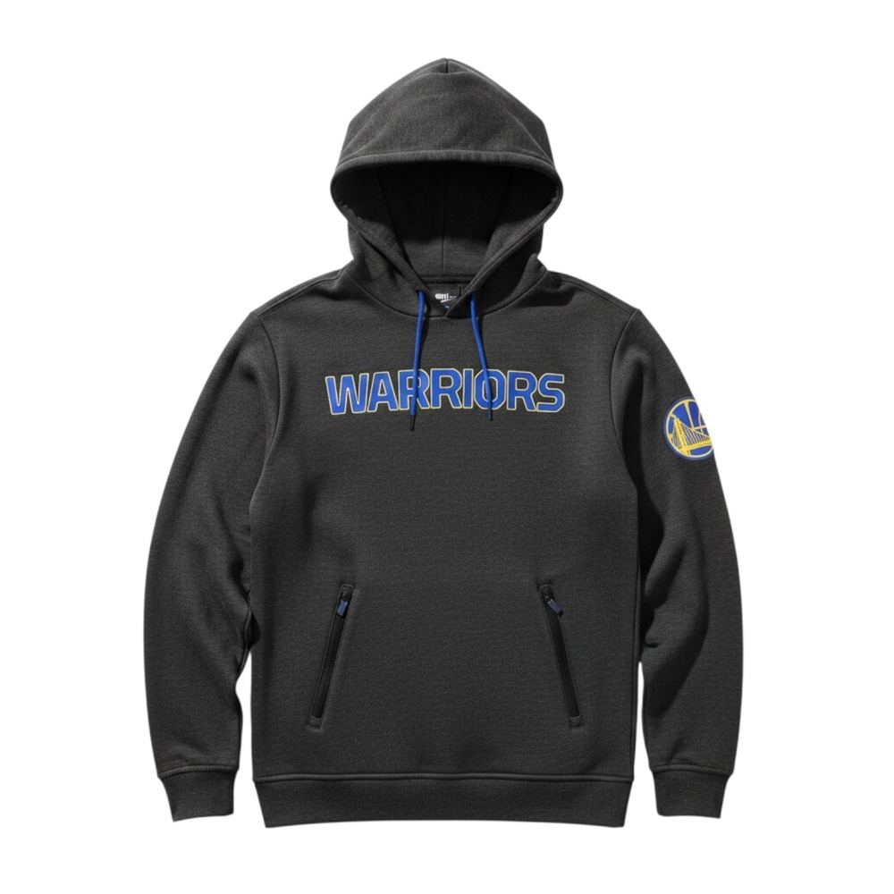 Golden State Warriors Hoodie Mens Small Gray Camo Sweatshirt 3D Graphics NBA‎